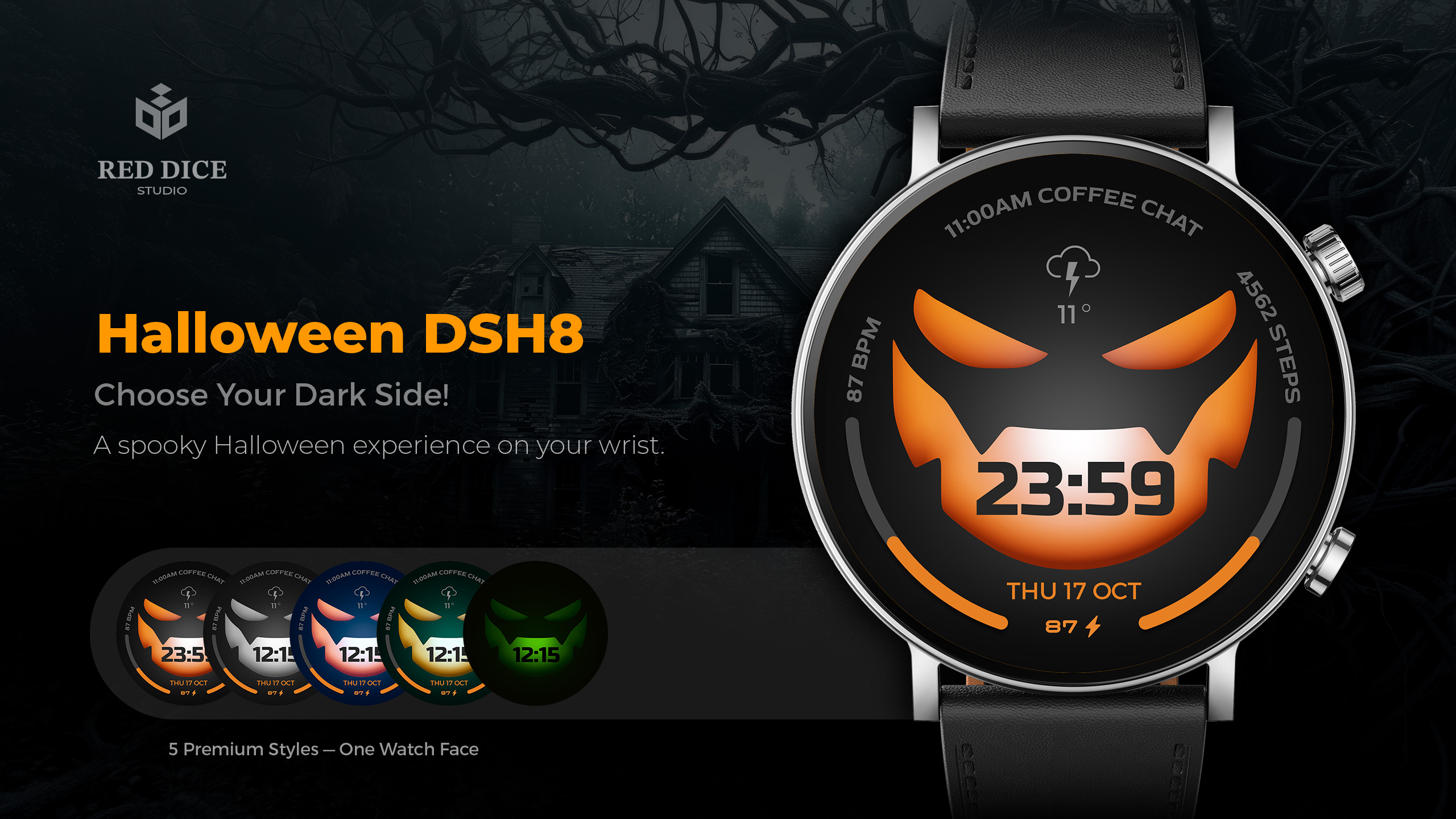 Halloween DSH8 watch face